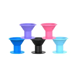 Set of colorful silicone hair curlers, soft mushroom bell design for effortless styling.