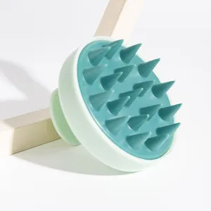 Silicone scalp massage brush for hair washing, head scrubber and deep cleansing tool.
