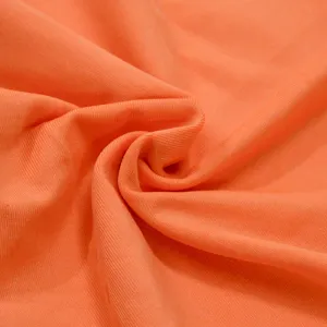 Orange knit fabric detail texture closeup for summer casual women dress material new style