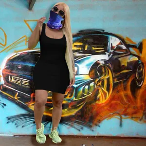 Women summer solid color sleeveless tank dress casual slim mini dress streetwear outfit chic
