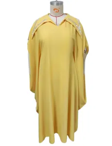 Plus size gele vleermuismouw jurk strass party kaftan maxi jurk voor vrouwen zomer