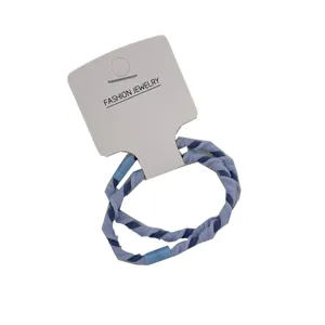 Two-pack braided hair rope candy-colored high-elasticity hair band for women and girls