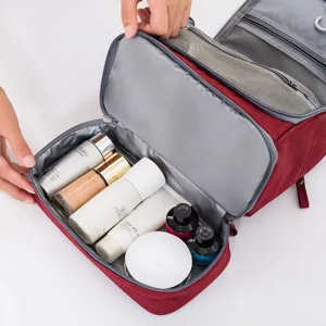 Waterproof hanging toiletry bag travel cosmetic bag large capacity portable makeup organizer
