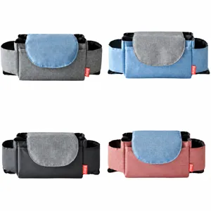 Stroller Organizer Bag Multi-Pocket Baby Carriage Storage Bag Universal Pram Hanging Pouch