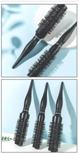 Brosse ronde professionnelle pour le coiffage et le séchage des cheveux à la maison ou en salon.