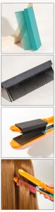 Accessoire peigne de lissage en plastique fibre de carbone pour lissage et coiffure salon.