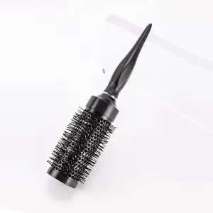 Brosse à Cheveux Ronde Professionnelle Pour Coiffure Et Bouclage Peigne Cylindre Creux Résistant à La Chaleur Avec Poignée Pointue Pour Hommes Femmes