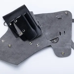 Professionelle Friseur Werkzeug Gürteltasche PU Leder Multi Tasche Schere Aufbewahrungstasche Friseursalon Taille Pouch Gürtel Zubehör Schwarz