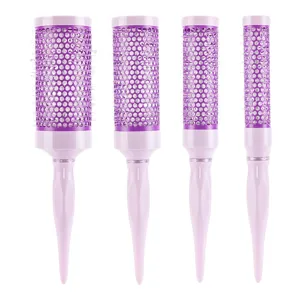 Professionelles Keramik-Rundhaarbürsten-Set zum Föhnen, Stylen und für den Salon.