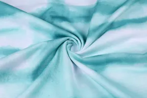 Tie-dye gradient long sleeve crewneck sweatshirt fabric detail closeup fashion women top