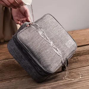 Multifunctional Travel Digital Storage Bag Waterproof Cationic Polyester Electronic Accessories Organizer For Cable Power Bank