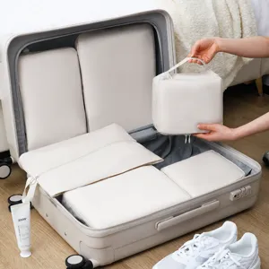 Conjunto de Bolsas de Almacenamiento de Viaje Cubos de Embalaje Impermeables Organizador de Equipaje para Ropa Zapatos