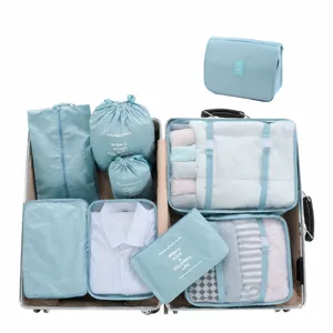 Travel Storage Bags Waterproof Luggage Organizer Packing Cubes Clothes Sorting Pouches Portable Travel Accessories