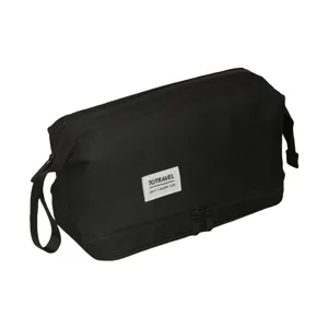 Grande capacité trousse de toilette imperméable en tissu oxford pour homme voyage.