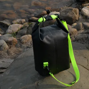 Waterproof dry bag 2L for outdoor beach swimming rafting PVC bag with adjustable strap