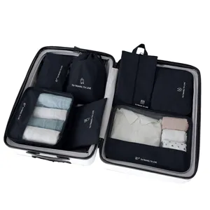 7-teiliges Reise-Packtaschen-Set für Koffer, strapazierfähige Organizer für Kleidung.