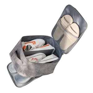 Tragbare Reiseschuhtasche mehrschichtige wasserdichte Schuhaufbewahrung Organizer für Koffer