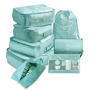 7 Stücke Reise Packtaschen Set Wasserdichte Koffer Organizer Taschen für Gepäck Koffer