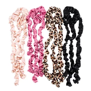 Heatless Curling Rod Headband Satin Sleep Curlers Lazy Hair Rollers Heatless Hair Styling Tools For Women