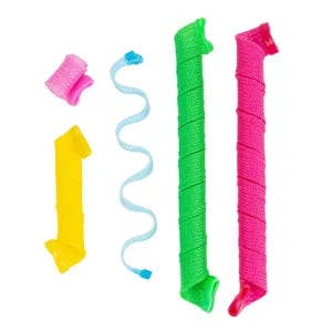 Rouleaux de Cheveux Magiques DIY Baguettes de Bouclage Ondulées Rouleaux en Maille Plastique Accessoires de Coiffure pour Femmes Maison