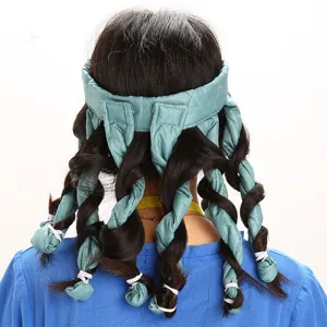 Bigoudi Sans Chaleur Bandeau Poulpe Nuit Sommeil Tissu Matelassé Mousse EPE Grands Bigoudis À Vagues Pour Femmes Outils De Coiffure DIY