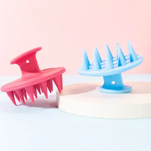 Siliconen Hoofdhuid Massager Shampooborstel Met Ophanggat Zachte Siliconen Borstelharen Haarwasborstel Voor Hoofdmassage Haarreinigingshulpmiddelen