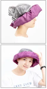 Thermal hair cap waterproof shower cap cooking oil-proof kitchen household cap detail shot