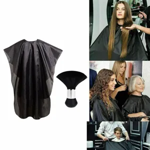 Professional Waterproof Hairdressing Cape Salon Hair Cut Apron Barber Cape With Neck Duster Brush Hair Styling Tool Set