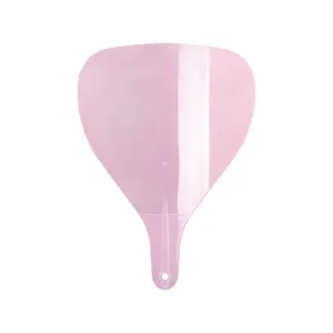 Visiere de protection faciale coiffure rose en plastique professionnel pour salon de coiffure