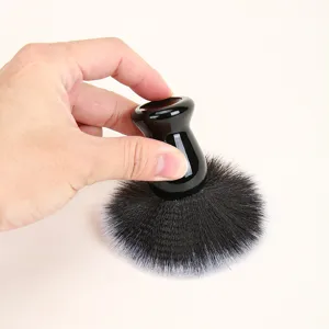 Brocha de Afeitado para Hombre Mango de Plástico ABS Cerdas Suaves de Nailon y Jabalí