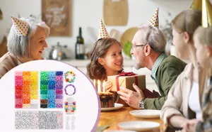 Σετ χάντρες DIY για παιδιά με κουτί 24 θέσεων, πολύχρωμες χάντρες και γράμματα για όμορφα βραχιόλια.