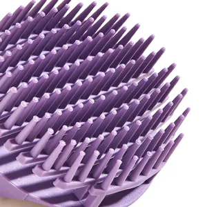 Cepillo de Champú para Cabello Hueco Masajeador de Cuero Cabelludo Peine de Lavado de Silicona Suave Baño Ducha Cepillo de Fregar Herramienta