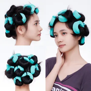 Bigodini senza Calore Rulli per Capelli in Spugna Forma a C Strumenti per lo Styling dei Capelli da Donna Bigodini in Spugna