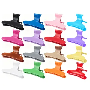 Mollette per capelli in plastica colorate grandi pinze ad artiglio per styling quotidiano