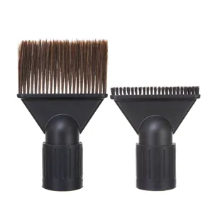 Embout Concentrateur de Sèche-Cheveux Universel Avec Poils Souples pour le Coiffage et le Nettoyage Accessoires Noir