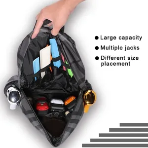 Professional Barber Tool Storage Backpack Large Capacity Hairstylist Equipment Bag Oxford Cloth Waterproof Hairdryer Clipper Case Salon Tool Organizer