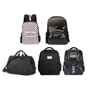 Professional barber backpack and tool bag set designed for hair stylists and salon storage use.