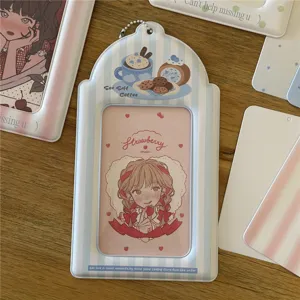 Housse de carte originale style ins café sel de mer 6 pouces support de rangement photo idole