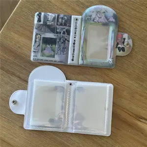 Mini tarjetero fotográfico estilo coreano álbum polaroid de 3 pulgadas fundas transparentes