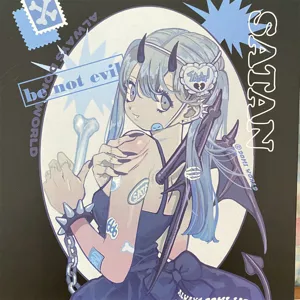 A5 map kpop fotokaartjes houder zoet koel blauw haar anime verzamelalbum