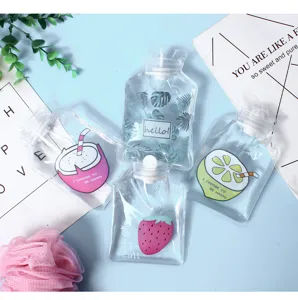 Transparent PVC hot water bags cute student portable mini hand warmers for winter warming