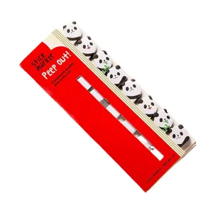 Cute panda sticky notes cute animal memo pads page markers portable bookmark stationery set