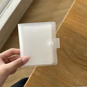 Mini archivador transparente mate para fototarjetas de 3 pulgadas, álbum de fotos minimalista