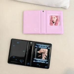 Mini 3-inch photocard binder, sweet rose lace design polaroid mini photo album storage book.