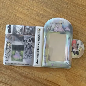 Vista detallada del mini tarjetero fotográfico de 3 pulgadas y álbum polaroid K-pop con lindo diseño.