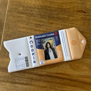 Stile giapponese simpatico biscotto a forma di album per fotocarte da 3 pollici fan