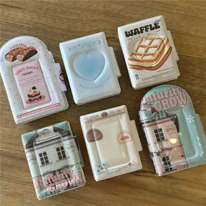 Simpatico album per fototessere Polaroid da 3 pollici, vari design di cibo e arte, porta carte.