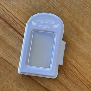 Álbum de almacenamiento de mini tarjetas fotográficas de PVC lavanda de 3 pulgadas.