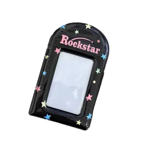 Mini Porte-Photocarte 3 Pouces Motif Étoile Rétro Style Ins Album Photo Poche PVC