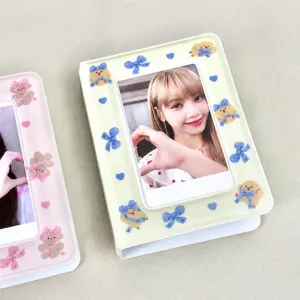 Θήκη φωτογραφιών 3 ιντσών Χαριτωμένος φιόγκος Mini Polaroid Album Idol βιβλίο αποθήκευσης